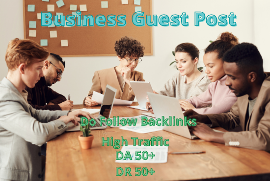 I will do high da business guest post, da 89 busines...