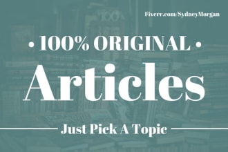 1000 words SEO Article writing service for blog and w...