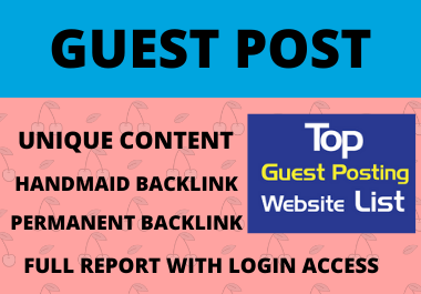 10 dofollow Guest Post High Authority website unique ...