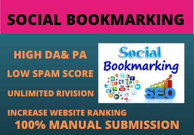 I will Do 80 dofollow social Bookmarking on High DA /...