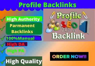 80 Profile Backlinks High Authority Permanent Dofollo...