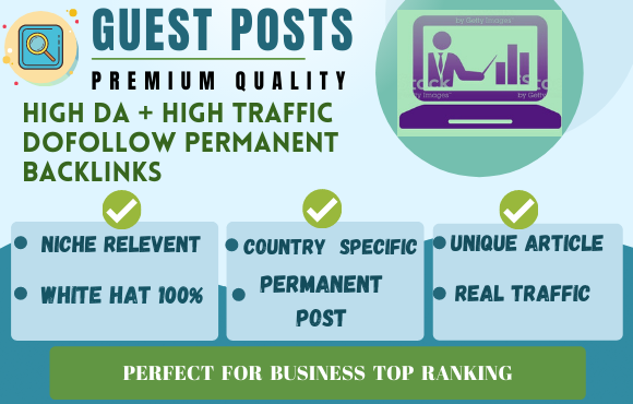 I will provide dofollow guest posts on sites relevant...