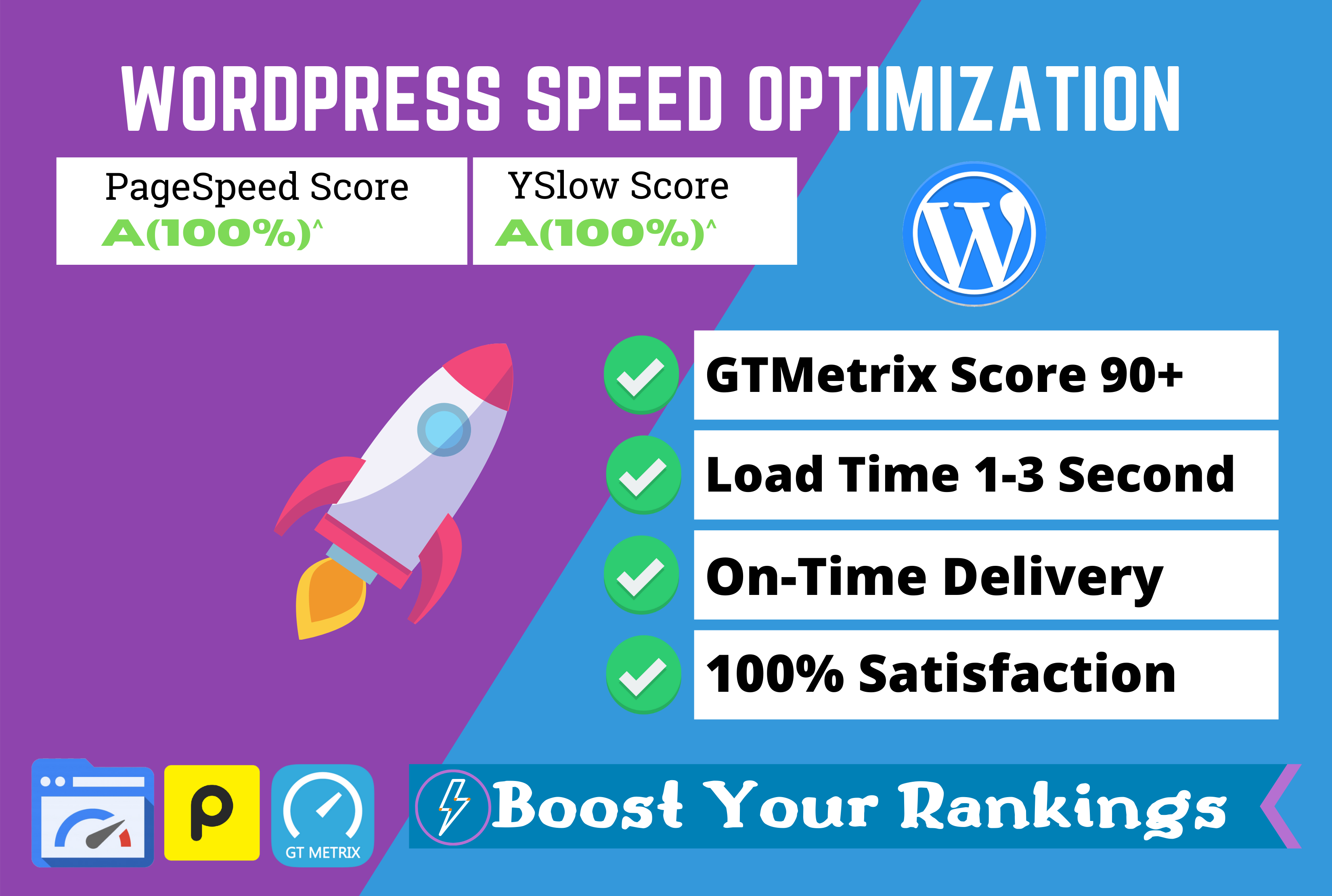 I will increase WordPress website speed optimization ...