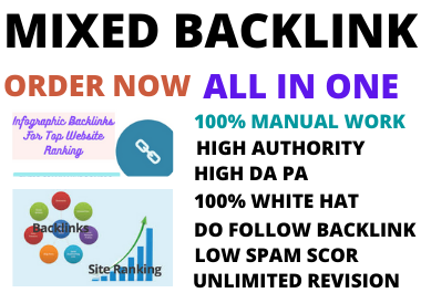 80 mix dofollow backlink high authority white hat nic...