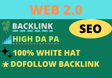 80 WEB 2.0 High Authority dofollow Backlinks White Ha...
