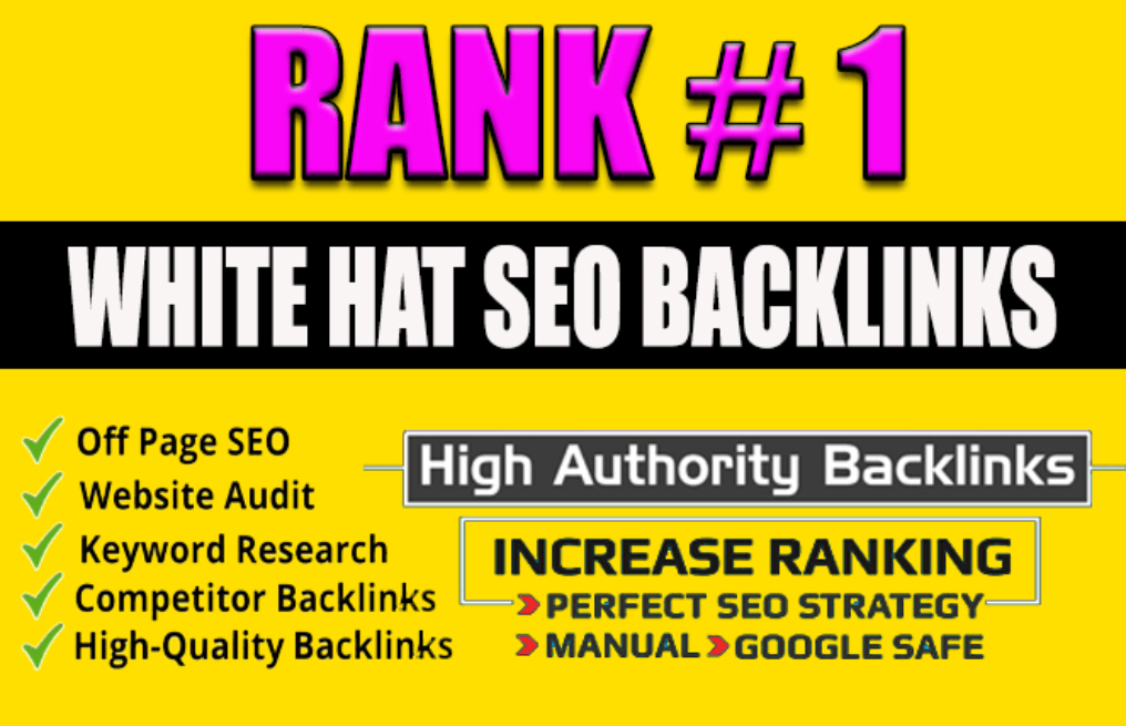 I will provide white hat Do Follow SEO Backlinks at G...