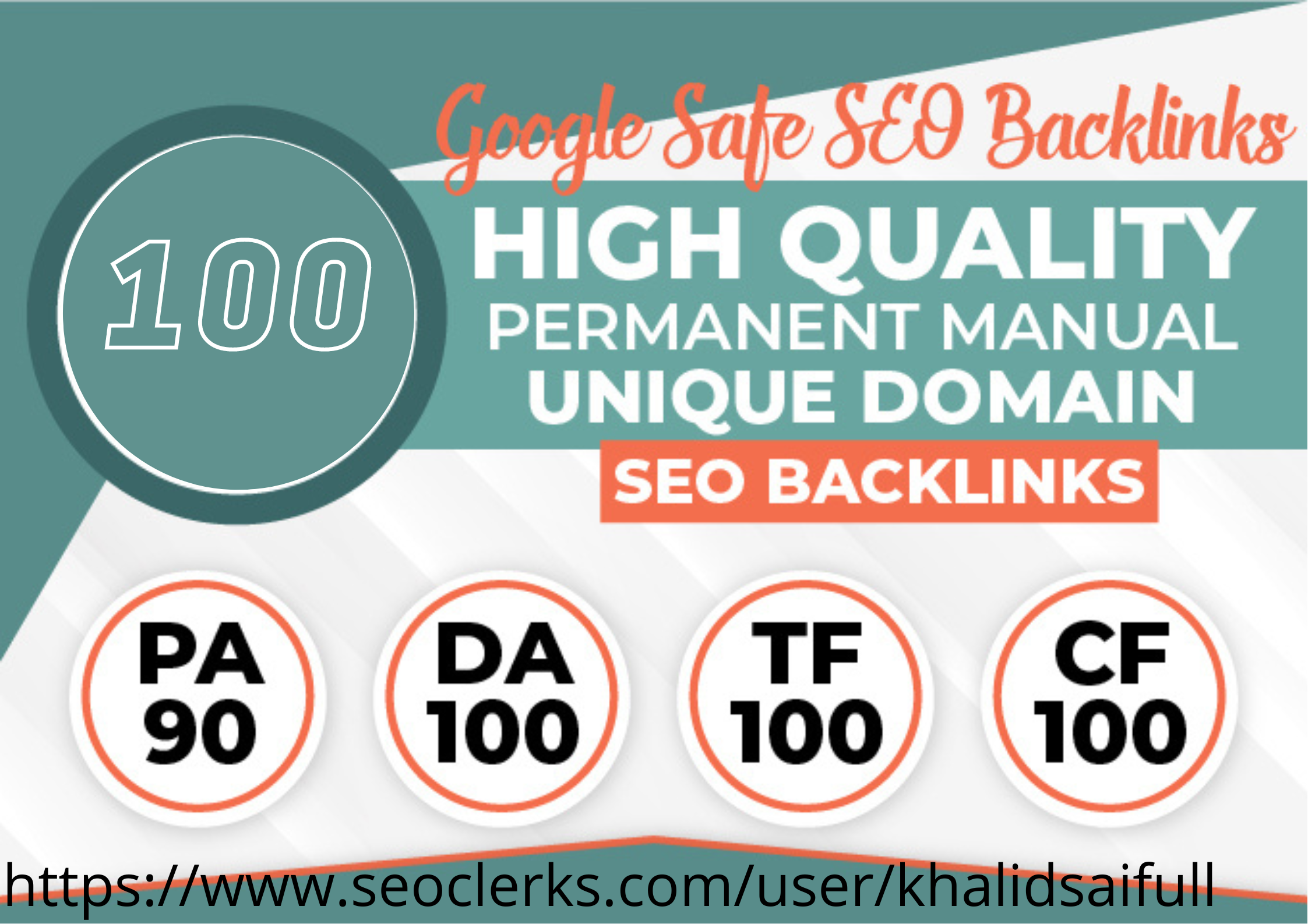 Rank your website by 100 Unique Domain High Authority...