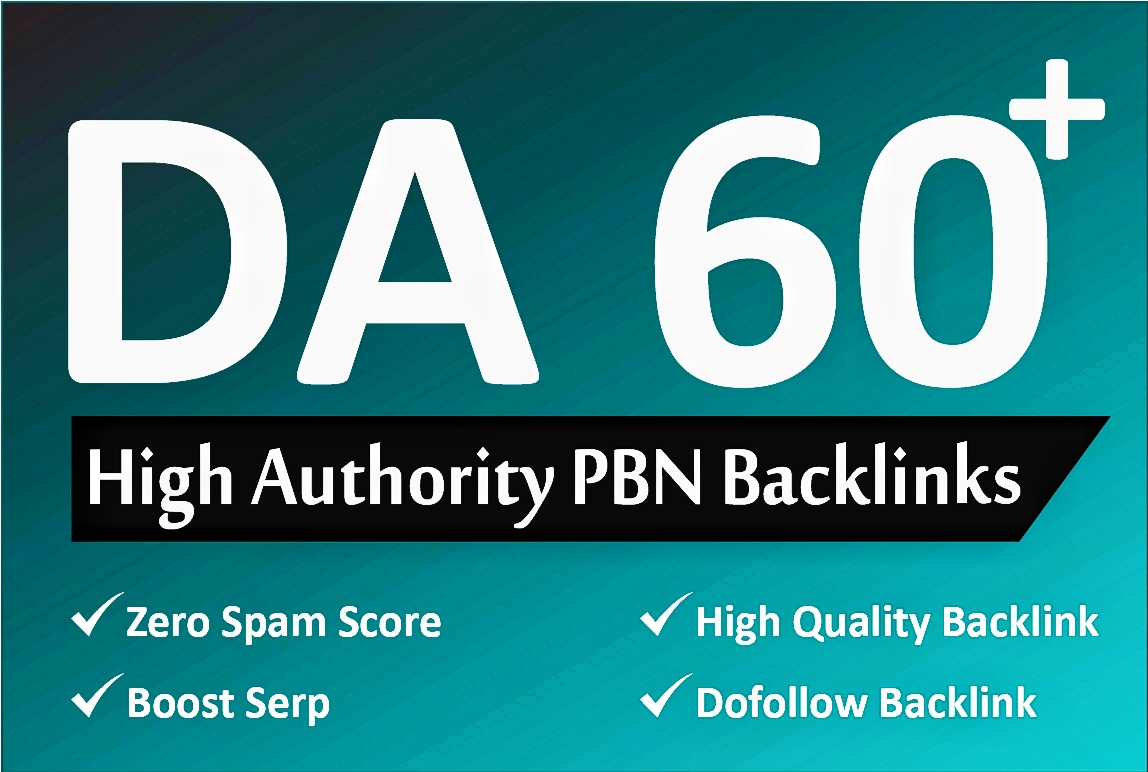I drive 100 PBN DA 60+ high quality PBN Dofollow Back...