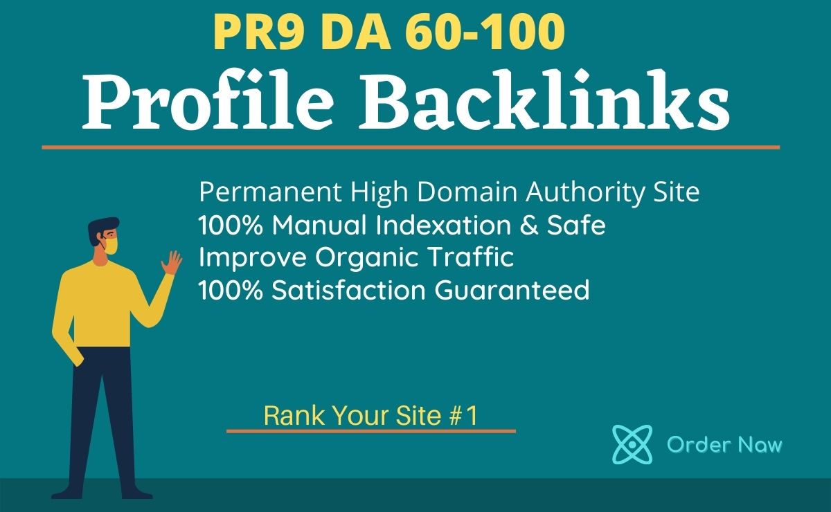 Do 50 PR9 SEO High Authority Permanent Profile Backli...