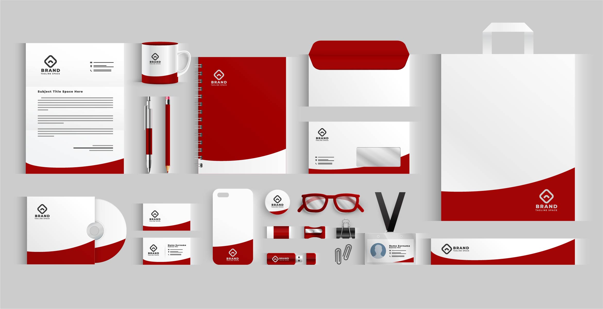 design branded business card letterhead stationery it...