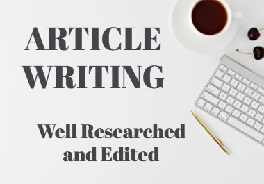 I Will Write A 500 Word Article that is Unique and We...