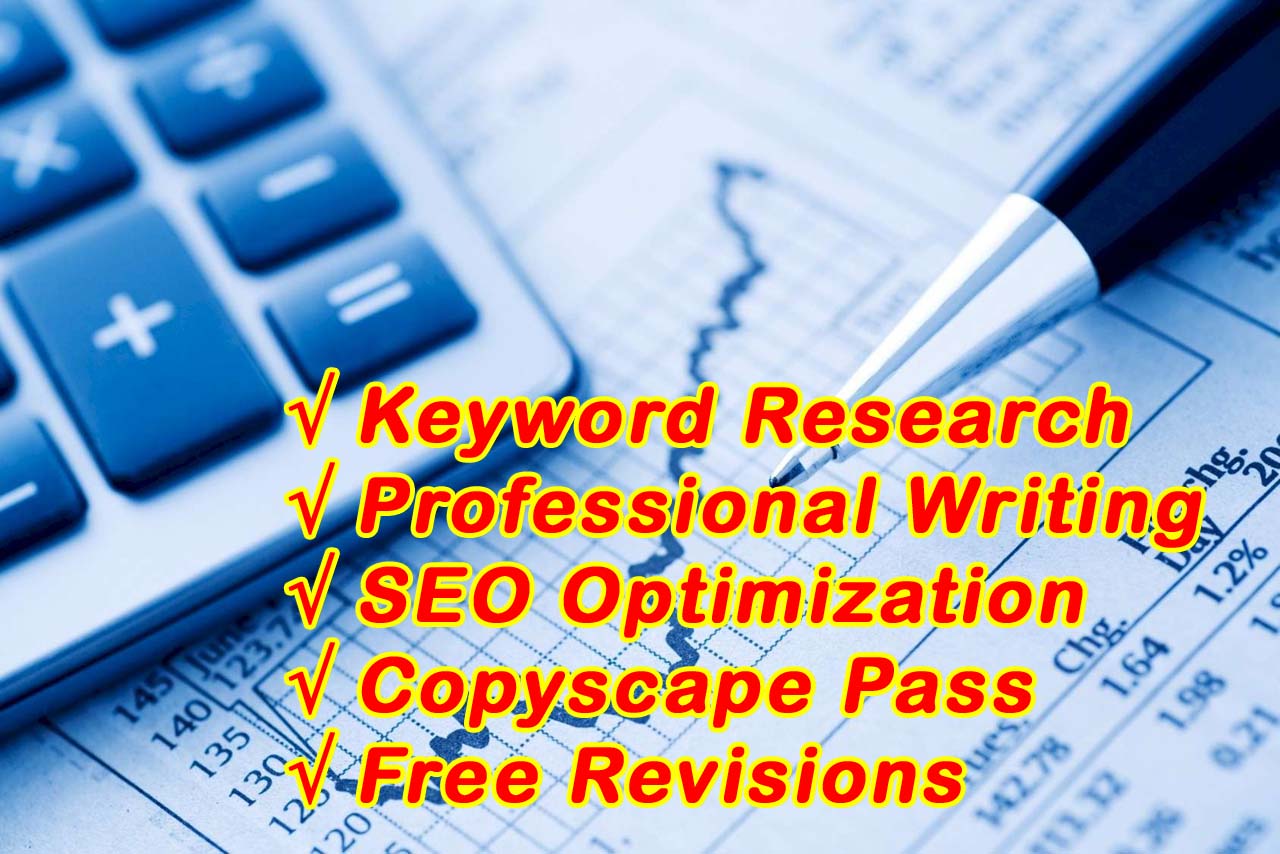 I Will Write Articles And Blogs On Business, Finance...