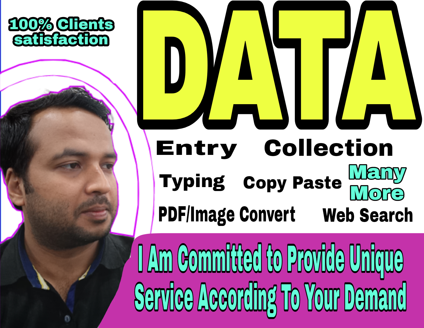 I will do all kinds of data entry, typing, copy paste...