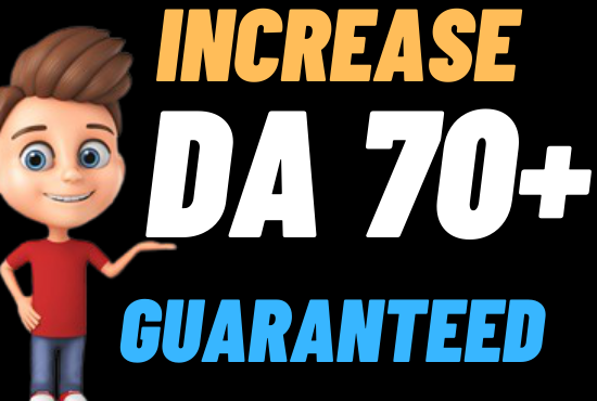 I will increase fast MOZ DA Domain authority 50 in 15...