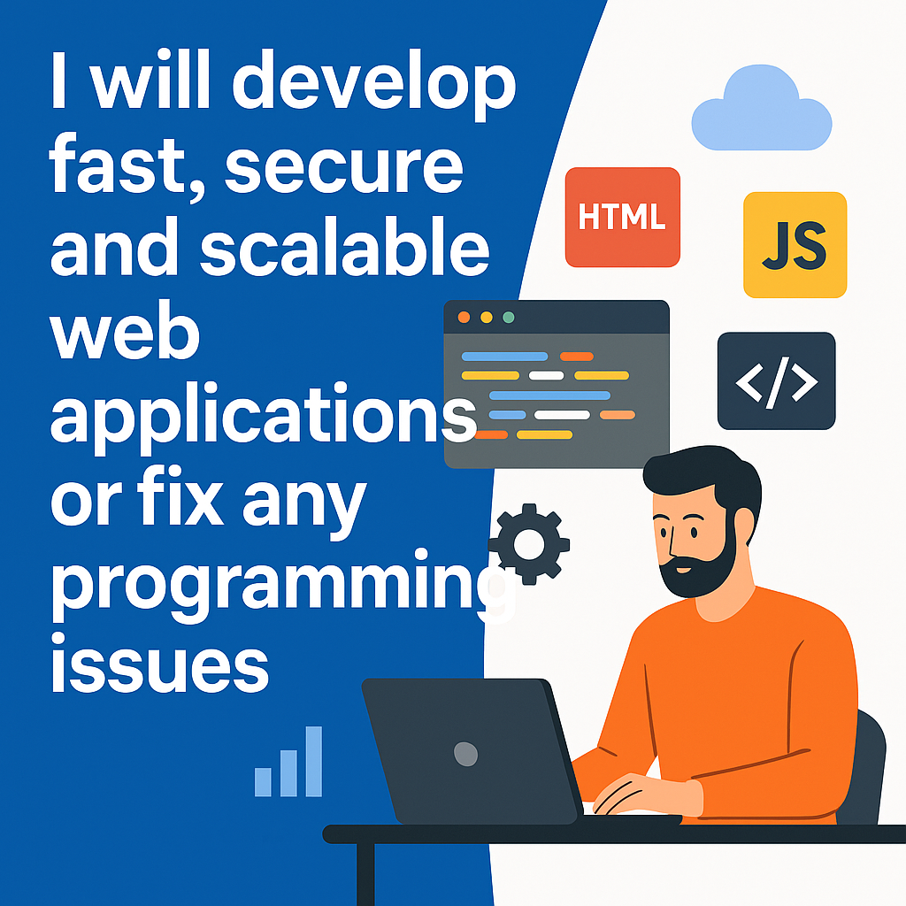 I will develop fast, secure and scalable web applica...