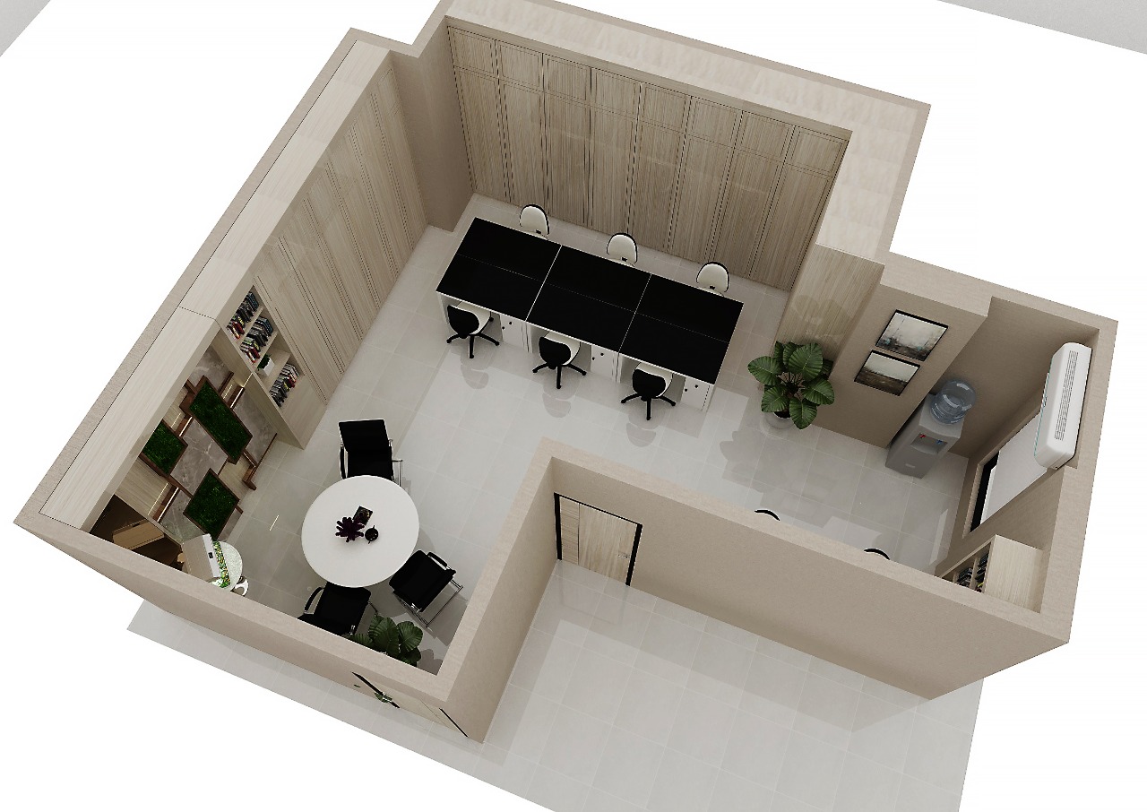 Make eksekutif your office looks reality 3D design wi...