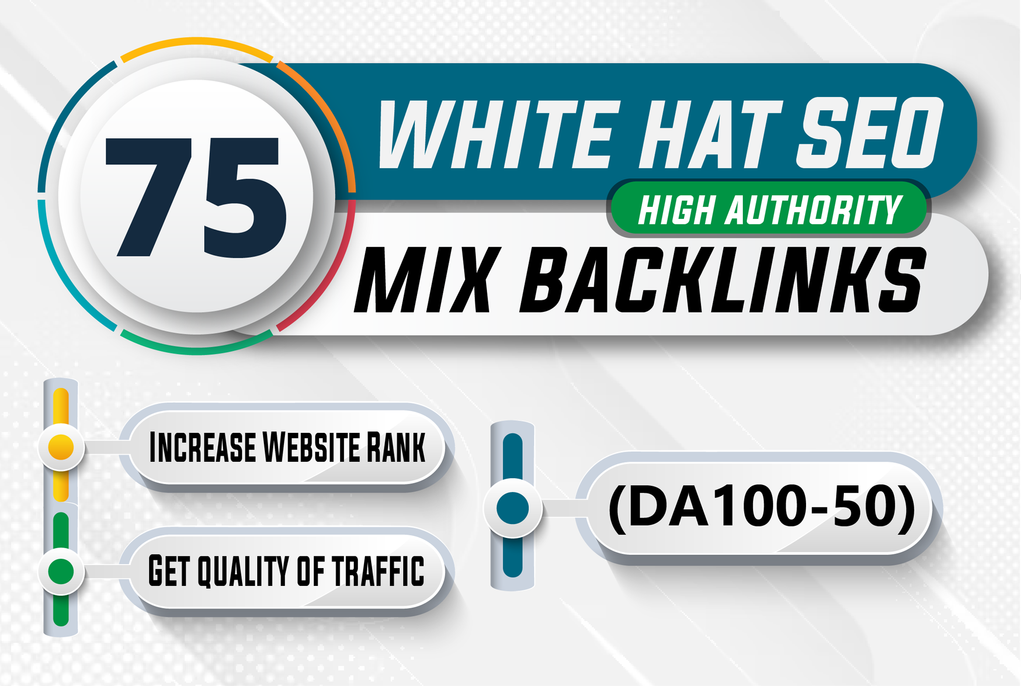 I Will Create White Hat SEO with 75 Mix High Authorit...