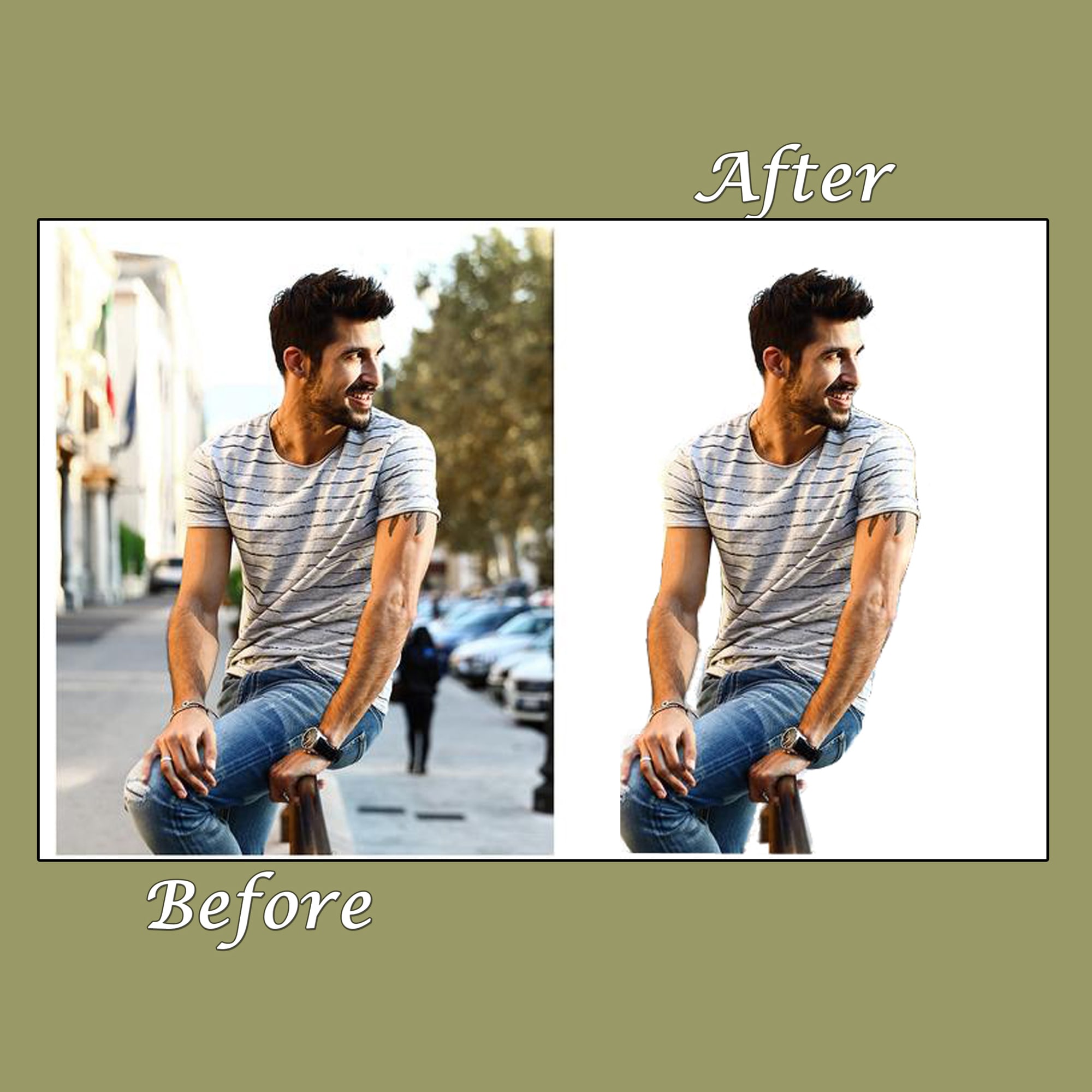 Background remove and replace this