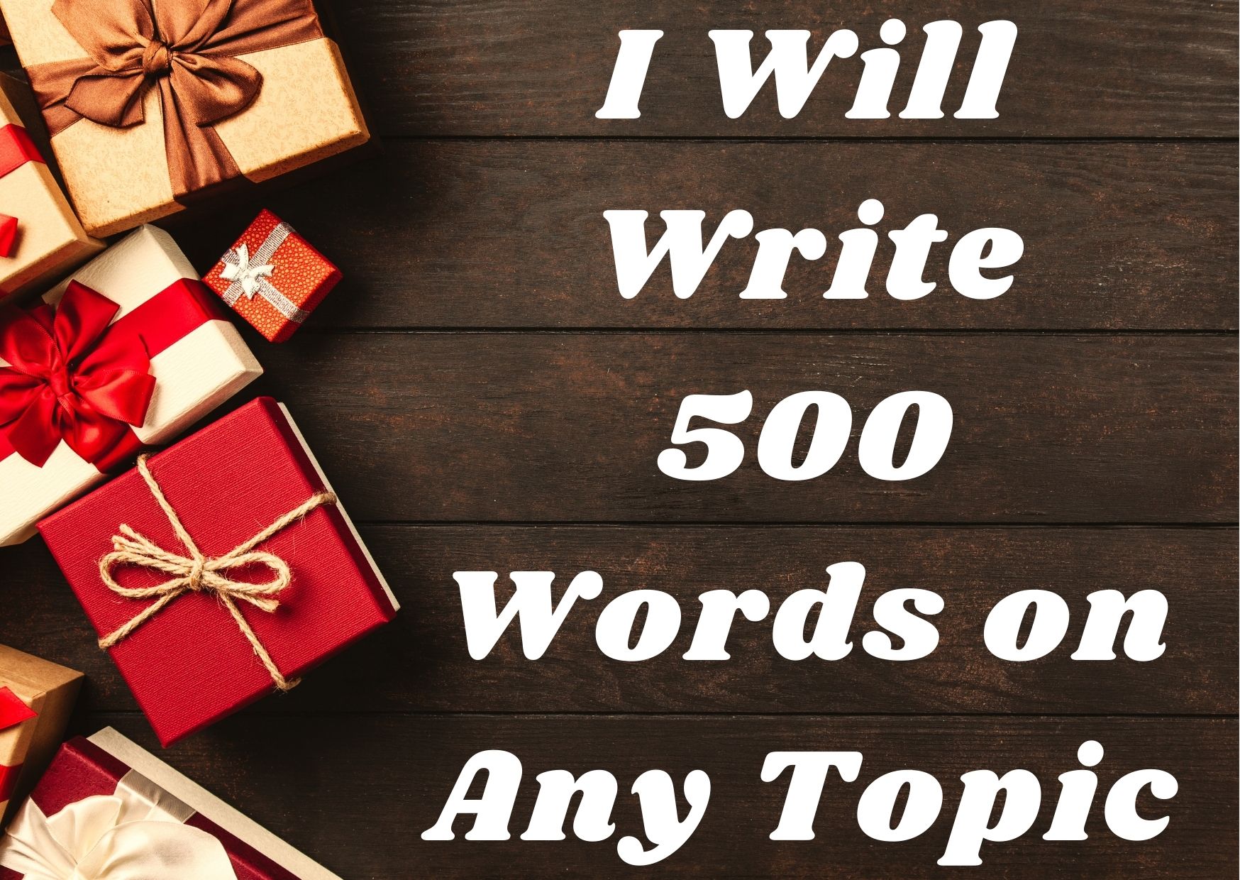I'll write 500 words top quality and creative article...