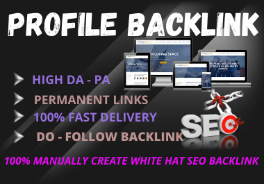 I will create high quality profile backlinks to boost...