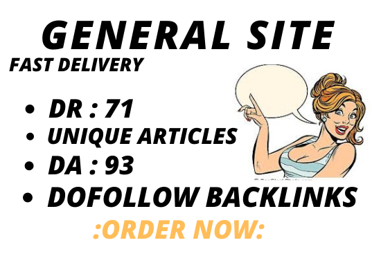 I will do guest post on general site da 93 dofollow b...