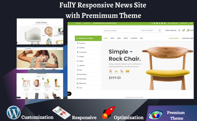 I will create responsive WordPress website with Premi...