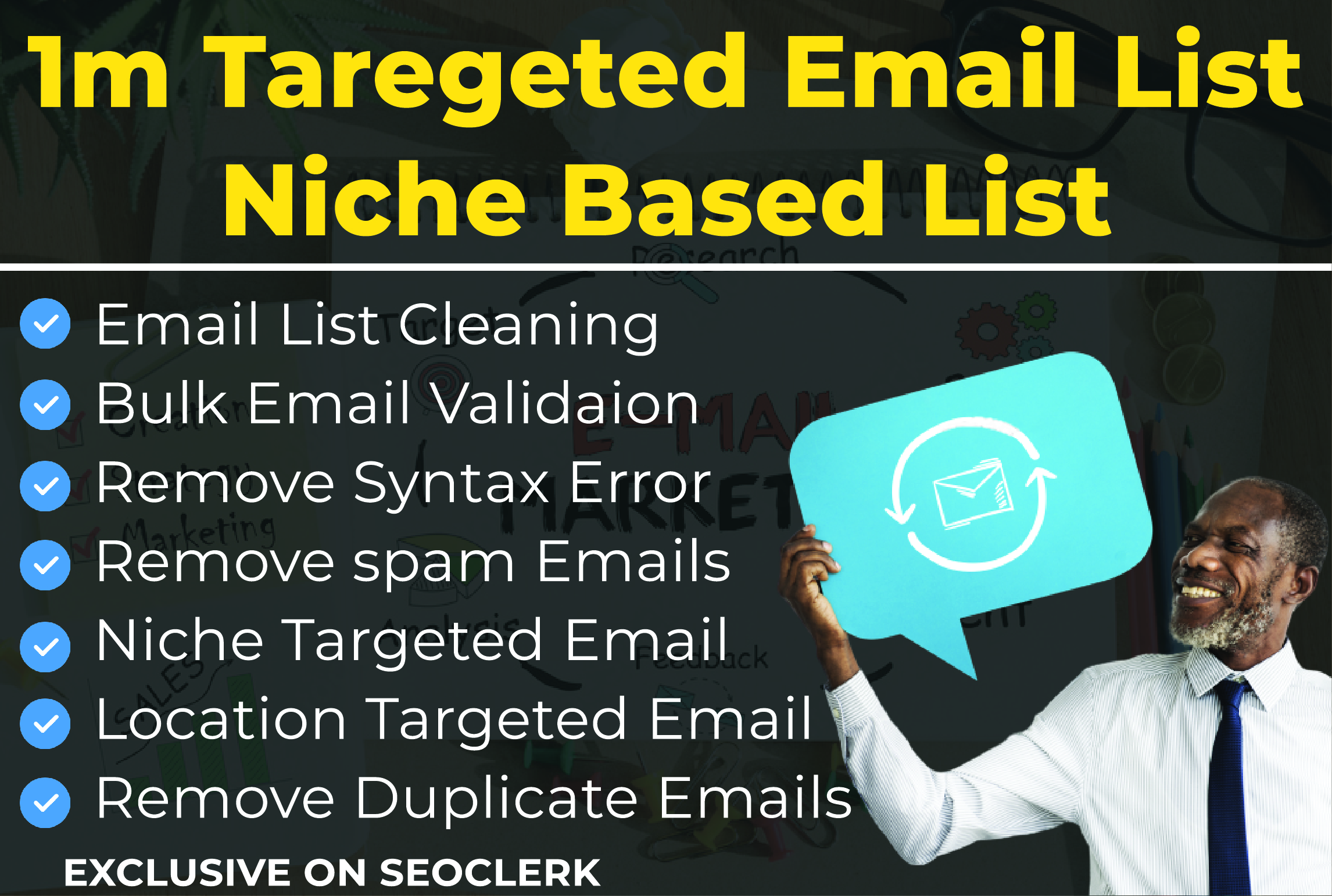 Email collection, data entry, data mining, LinkedI...