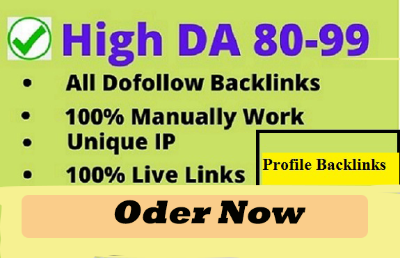 I will do 25 High-Quality Profile Backlinks with Posi...