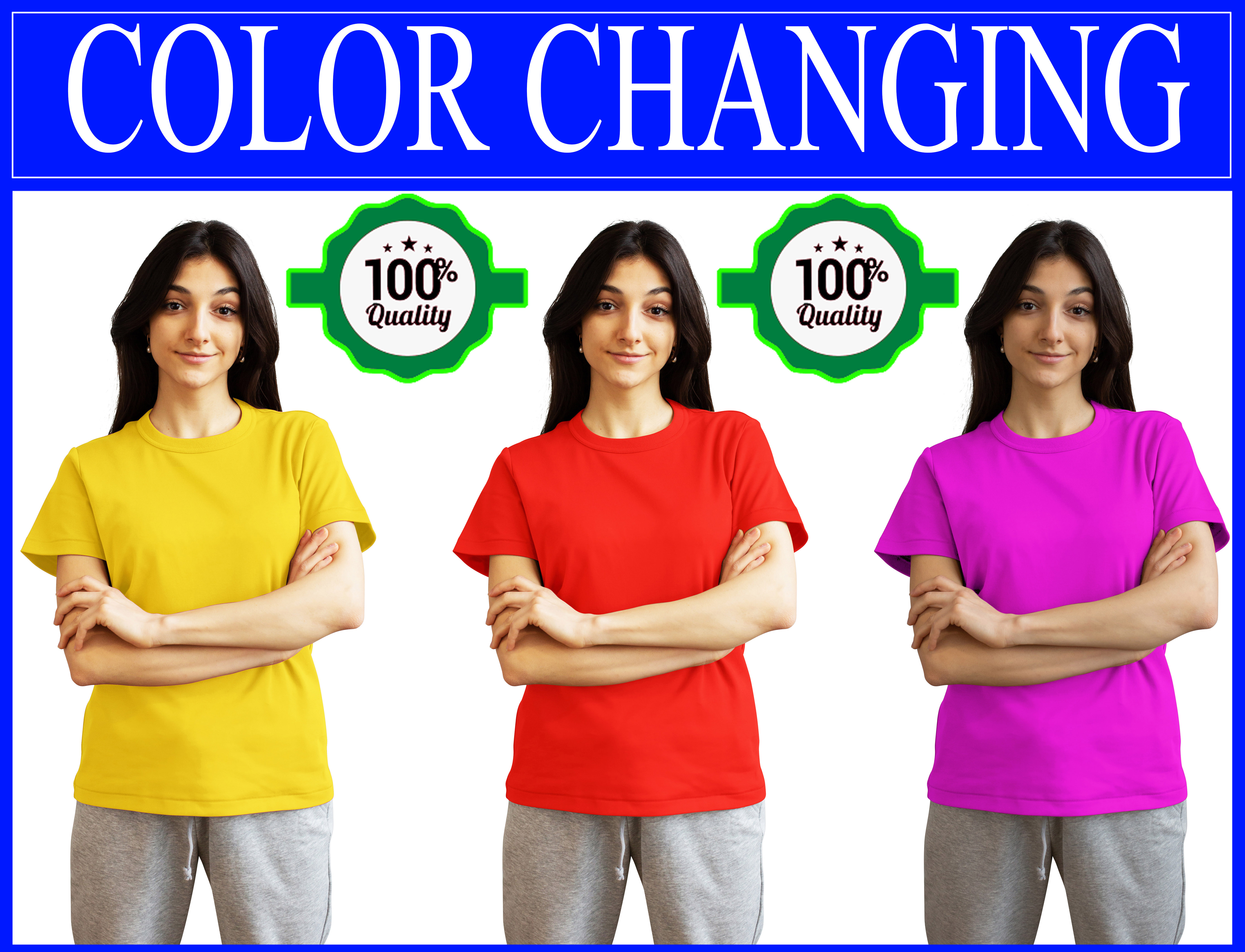 Recolor, color correction, change color