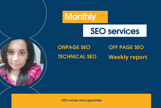 I will provide you monthy SEO for developing Rank on ...