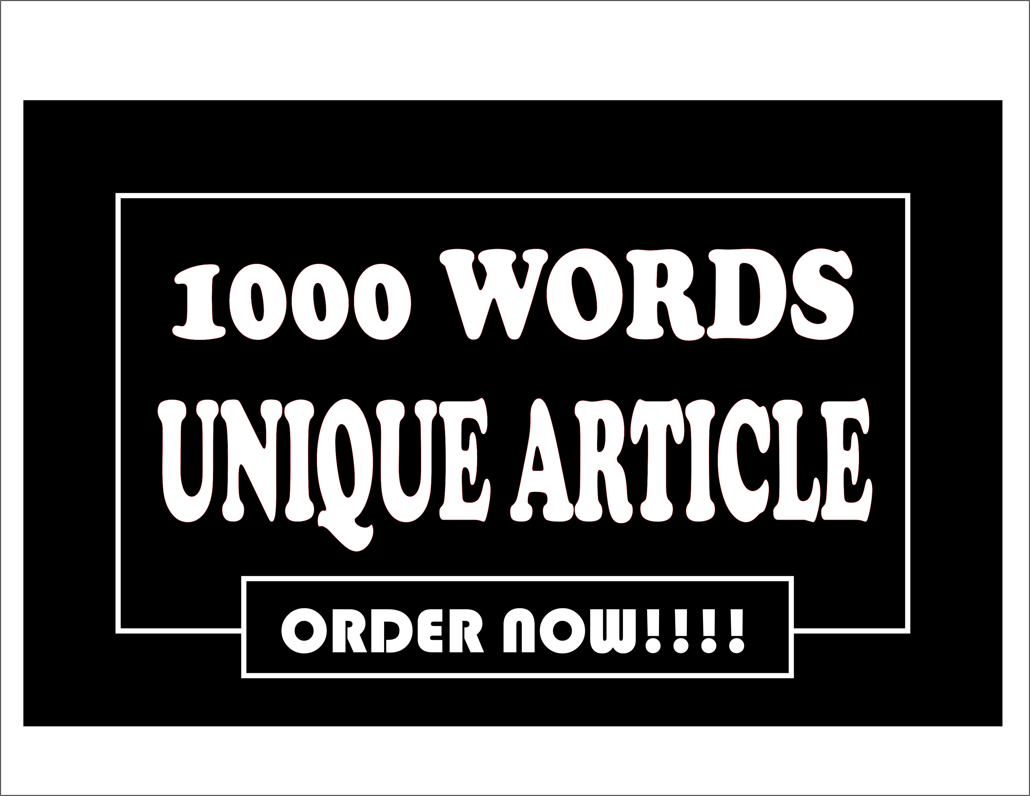 I will write 1000 words unique SEO optimized articles...