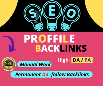 I will create 200 manual do follow profile backlinks ...