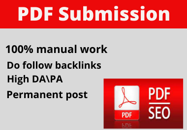 I will do Manually create 80 top PDF submission backl...