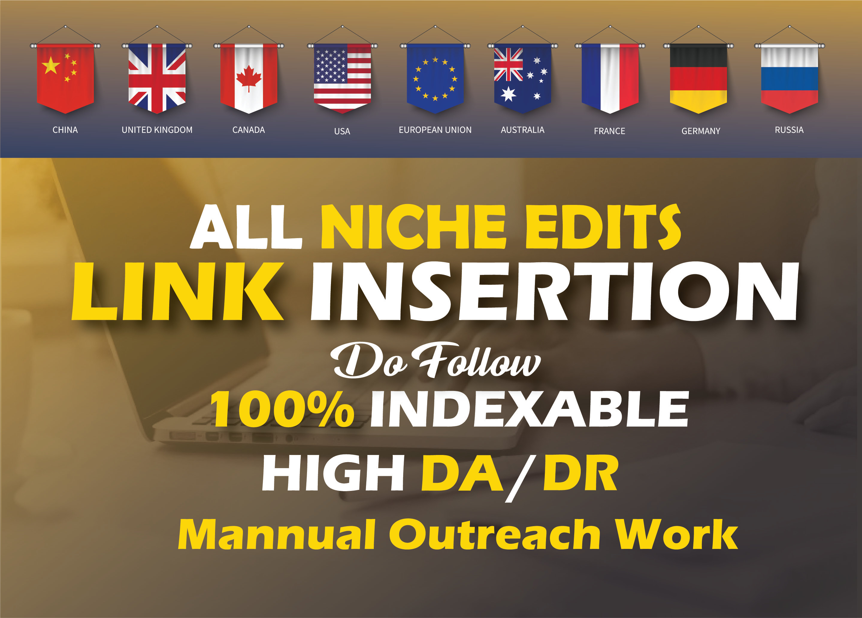 I will do niche edit guest post link insertion SEO ba...