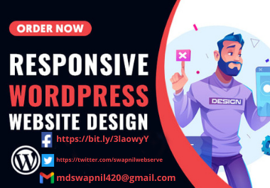 I will do design responsive unique WordPress website ...