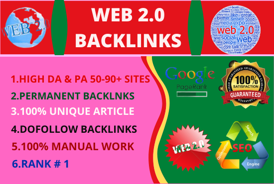 I will build 70 web 2 0 backlinks on high authority d...