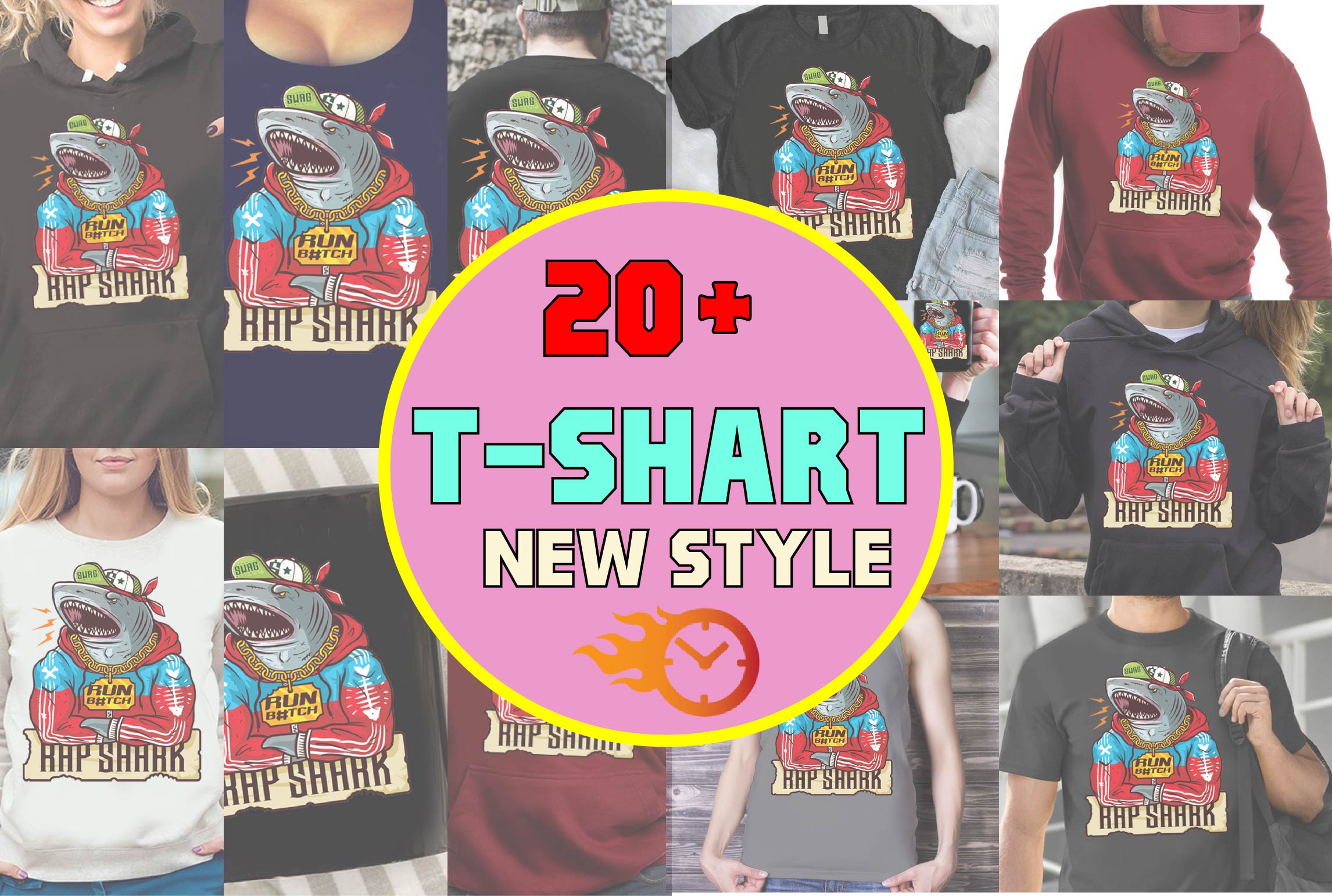 I will create amazing realistic t shirt Design and mo...
