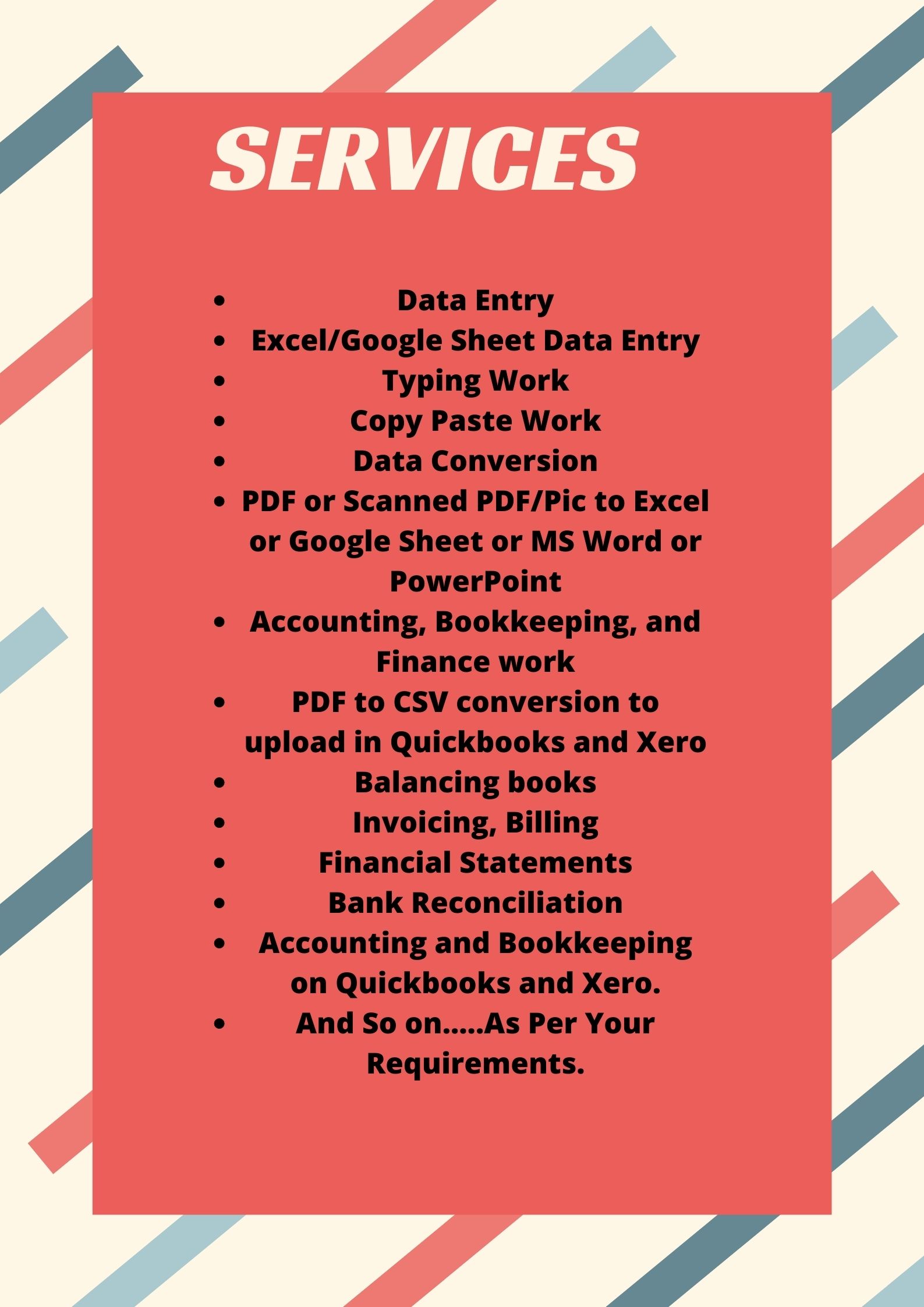 I will do Bookkeeping in QuickBooks online and xero.