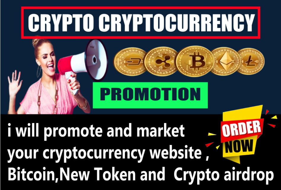 I will promote and advertise crypto, bitcoin, ico t...