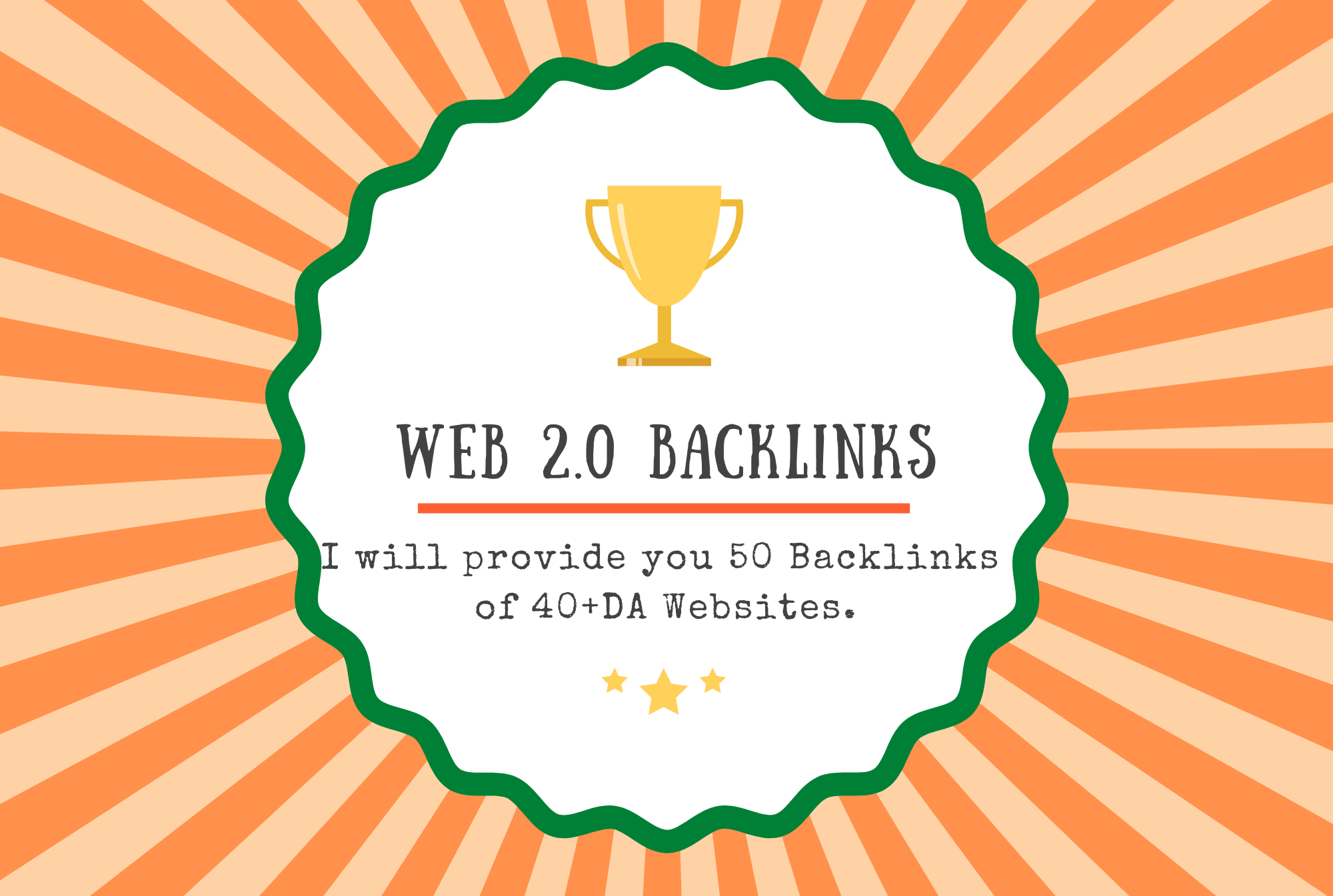 I will Provide 50 Web 2.0 Backlinks of 40+ DA Website...