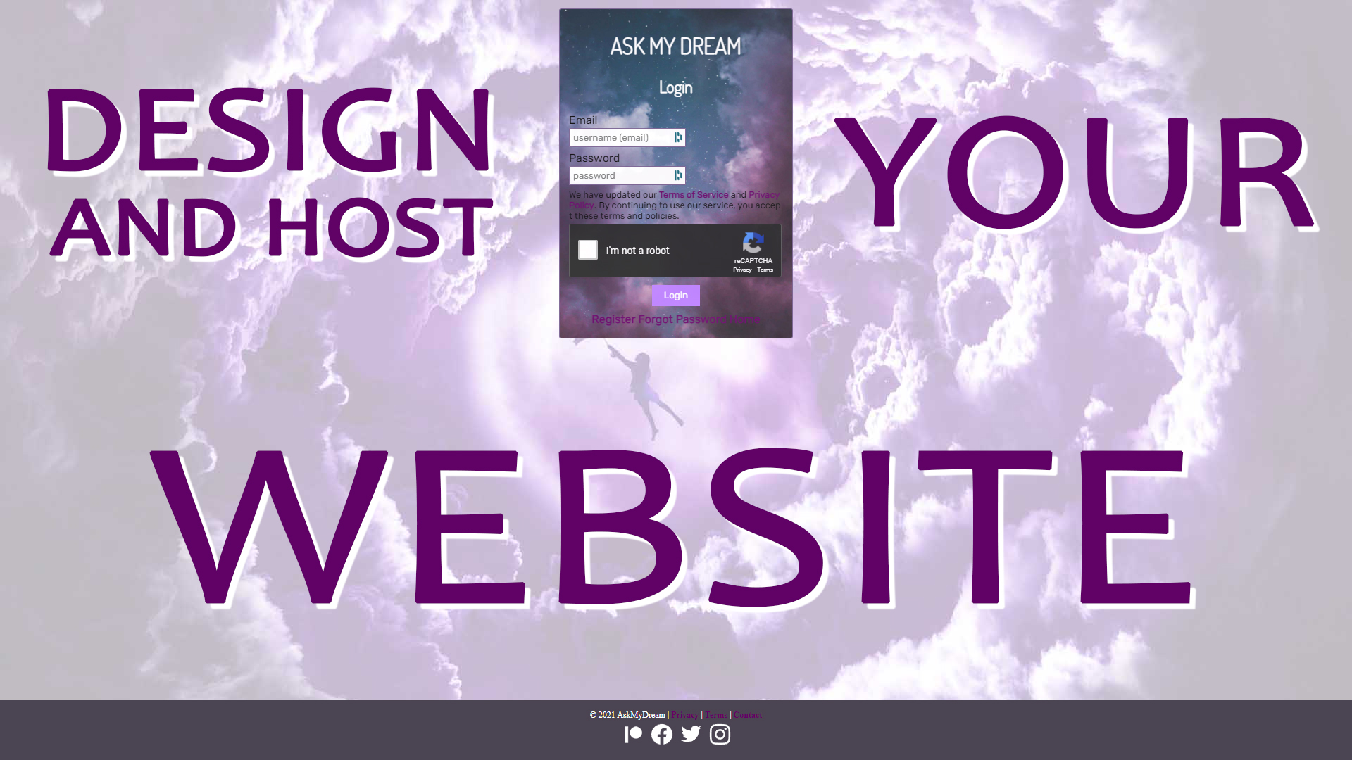 Host, Design and Develop your amazing Website