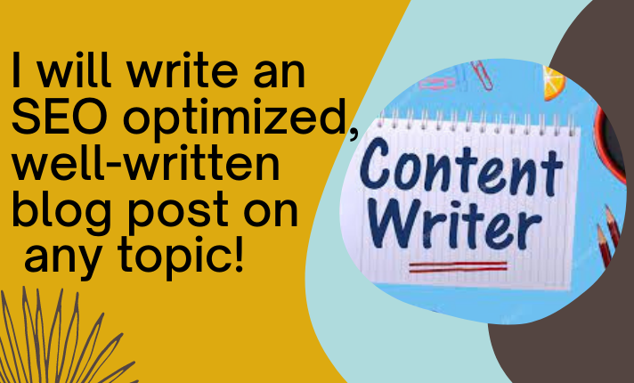 I will do SEO blog writing, article writing and webs...