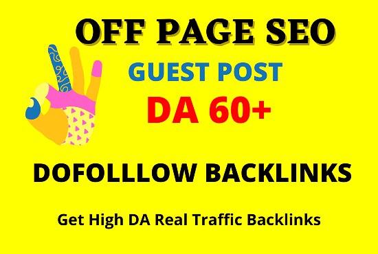 I will provide high authority dofollow seo backlinks ...