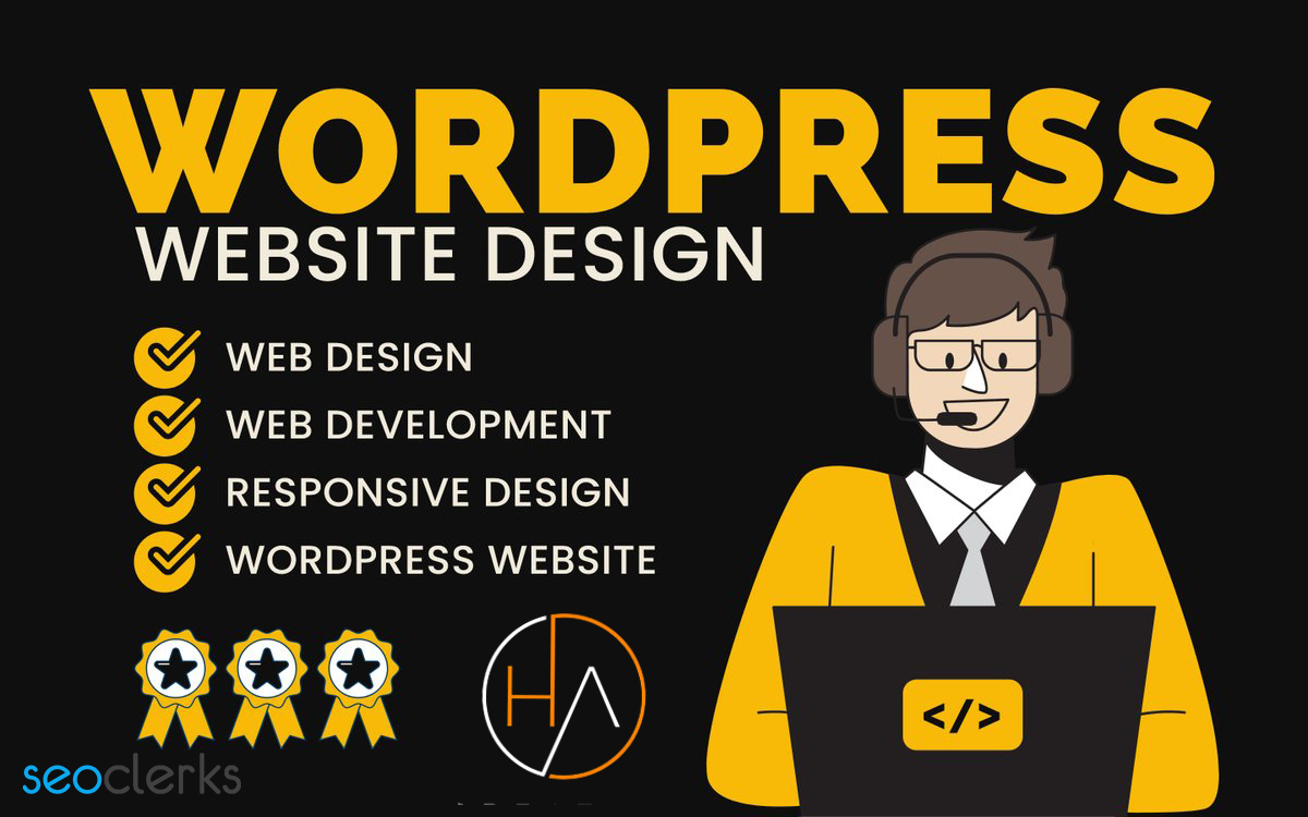 I will Build a professional and responsive wordpress ...