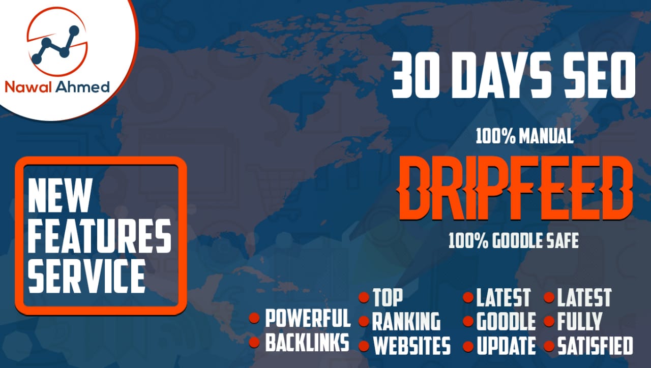 I will provide 30 days drip feed daily 30 do follow b...