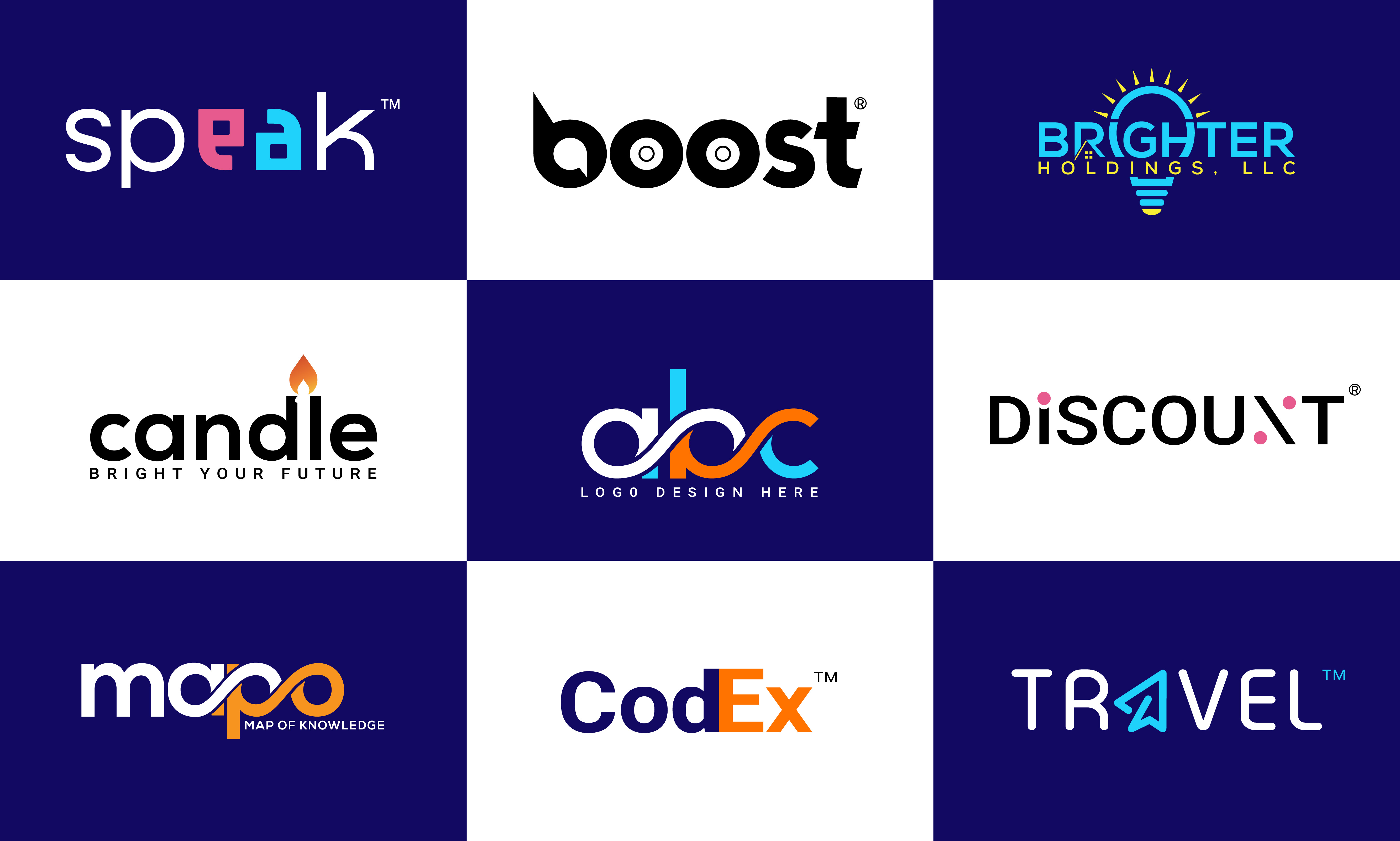 I will do modern, minimalist, wordmark and creative...
