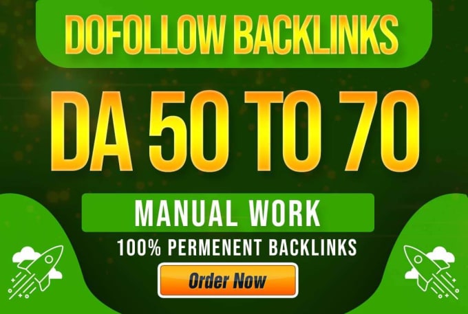 Create 100 high da contextual seo dofollow backlinks