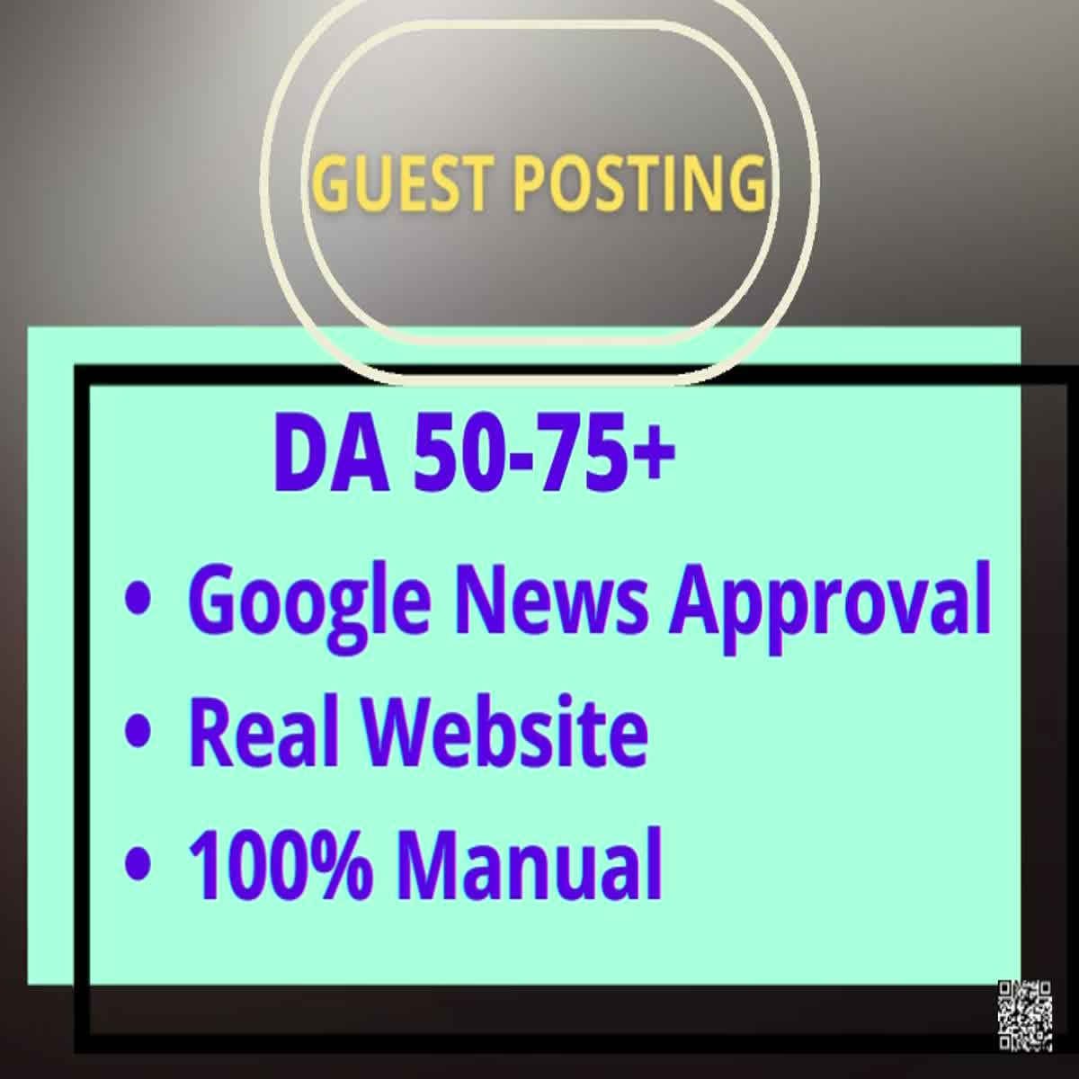 I will publish Manually Do 75+ High DA / PA and Guest...