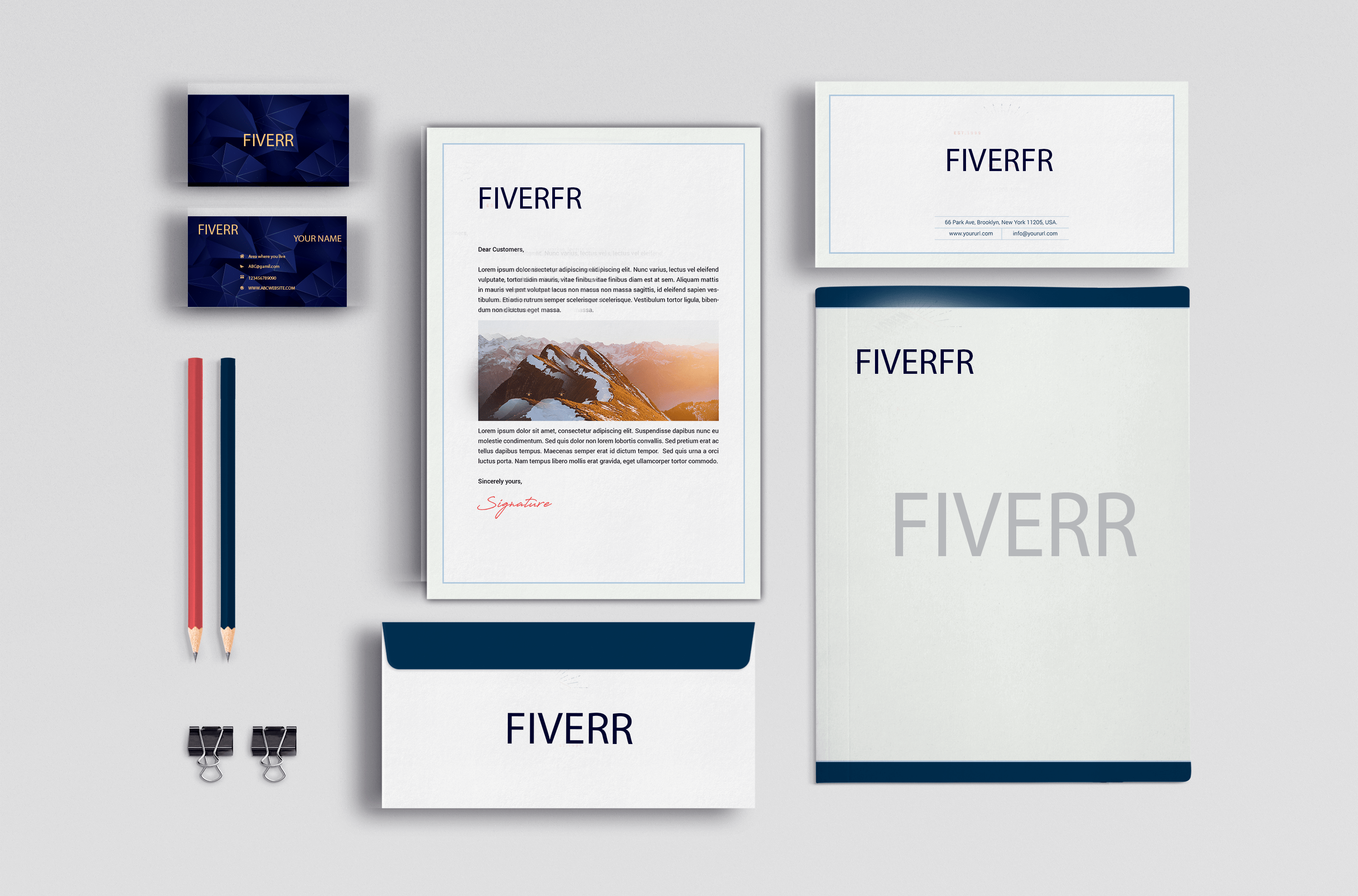 I will design business card and stationery for your b...