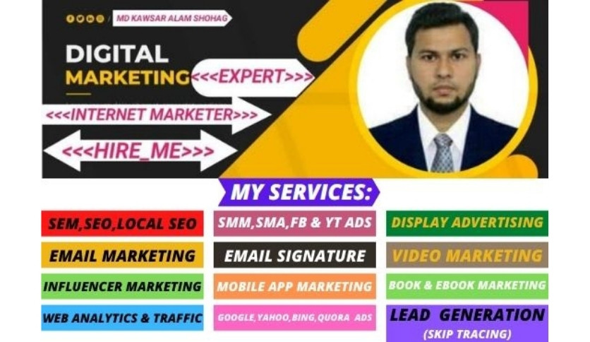 digital marketing services hire me for your niches, b...